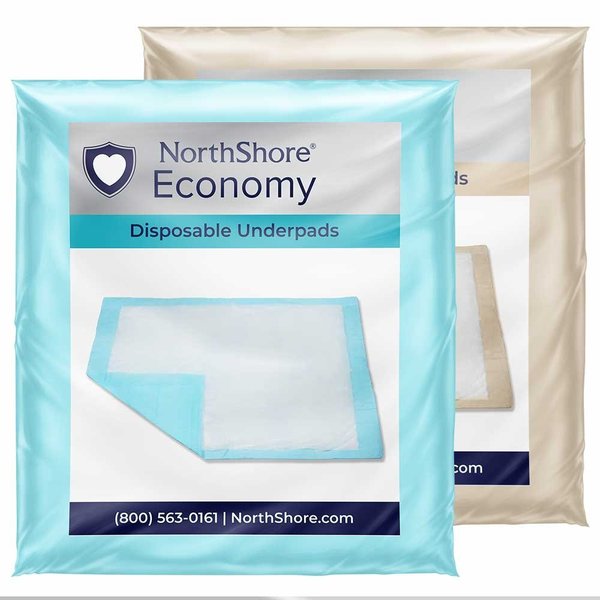 Northshore Economy Disposable Underpads, Beige, Ultra Large, 36x36", 15PK 1716